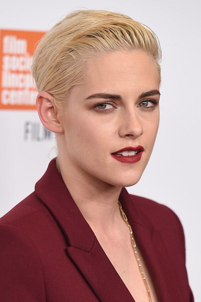 Kristen Stewart, blonde décolorée, coupe de lutin 