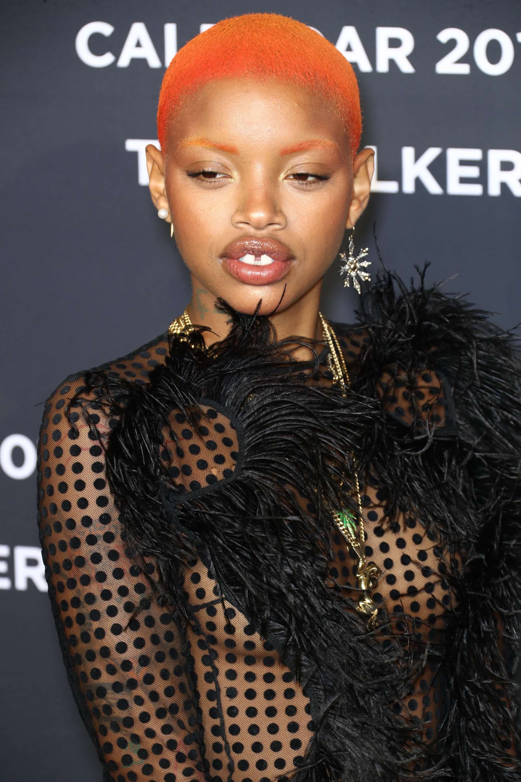 slick woods orange buzzcut