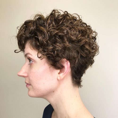 Curly Layered Pixie