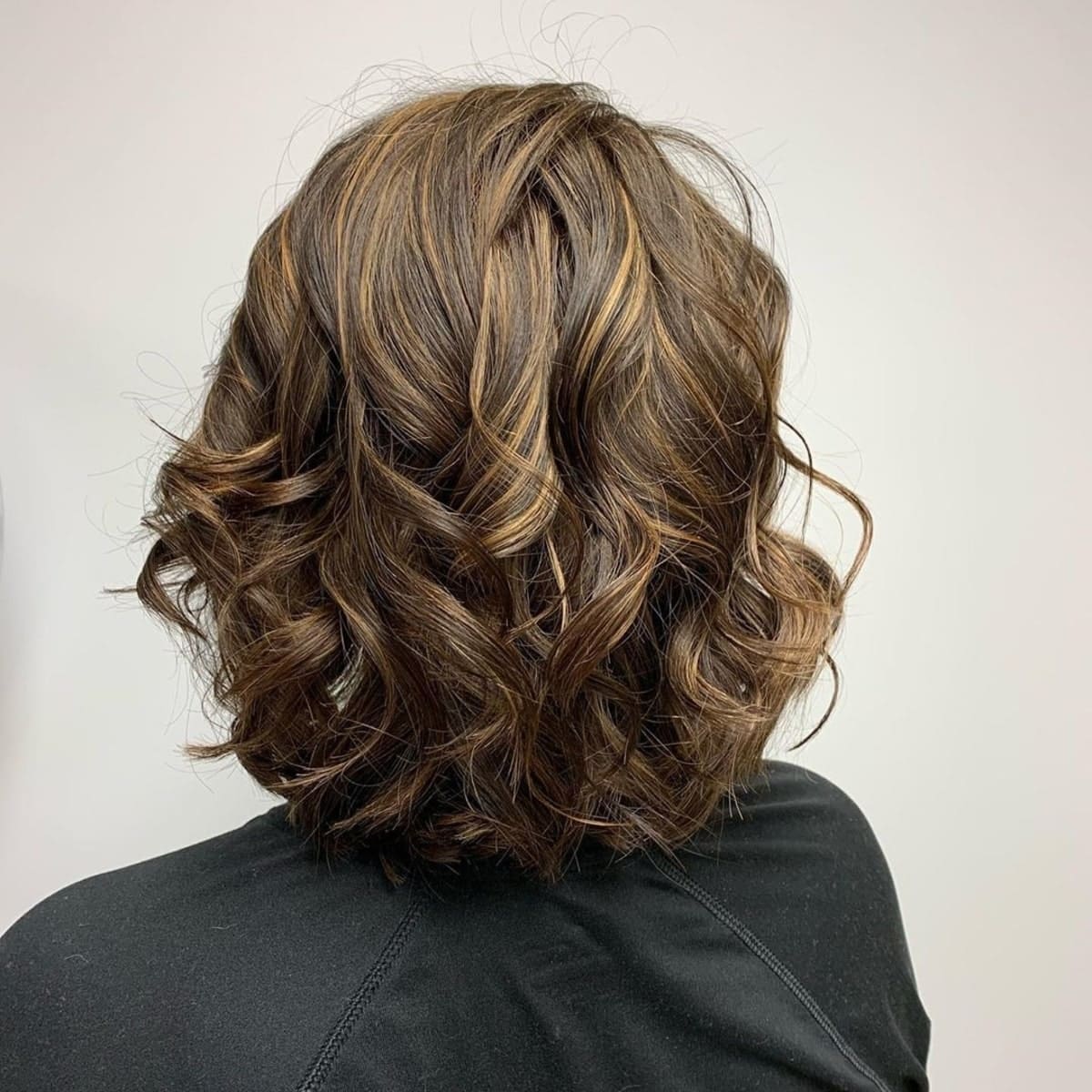 Mèches caramel partielles