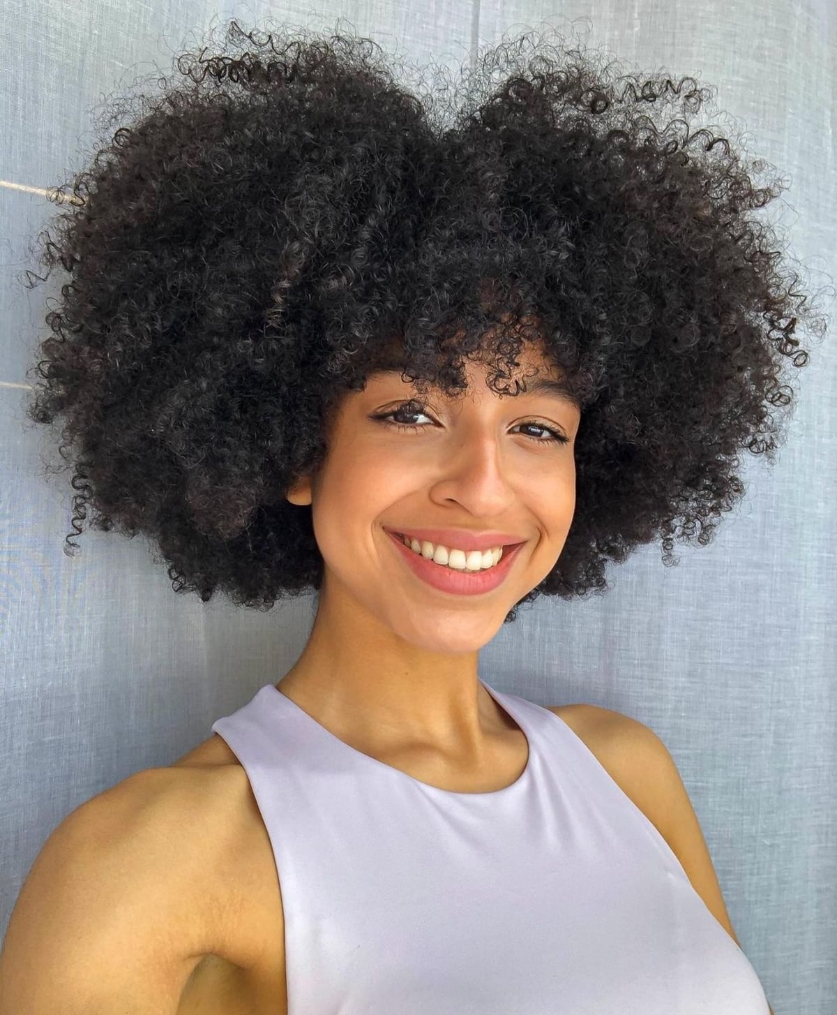 Frange afro-texturée