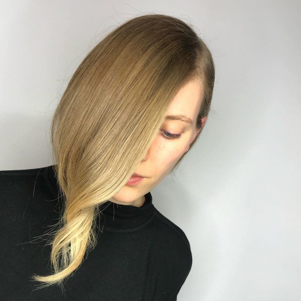 Coiffure asymétrique en ligne A