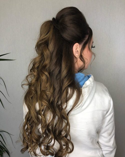 longues boucles en cascade
