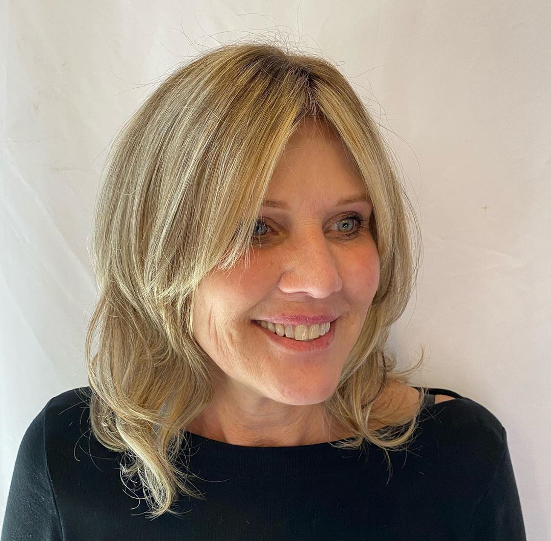 Shag encadrant pour visages ronds