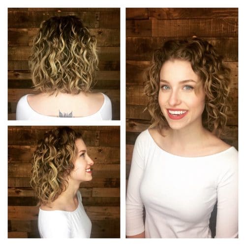Séduisante coupe de cheveux avec des couches ondulées