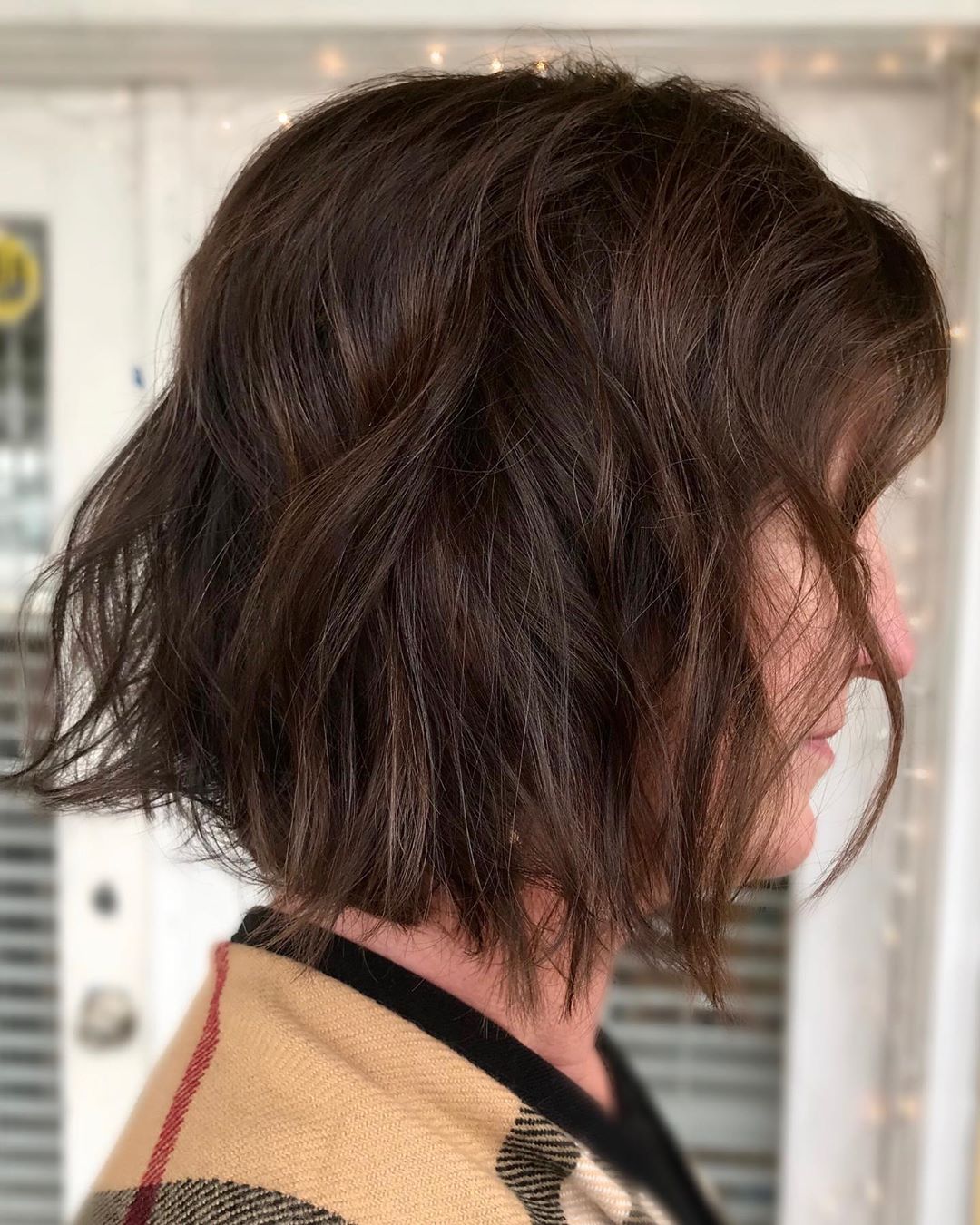 Flatteuse chevelure brune chocolatée