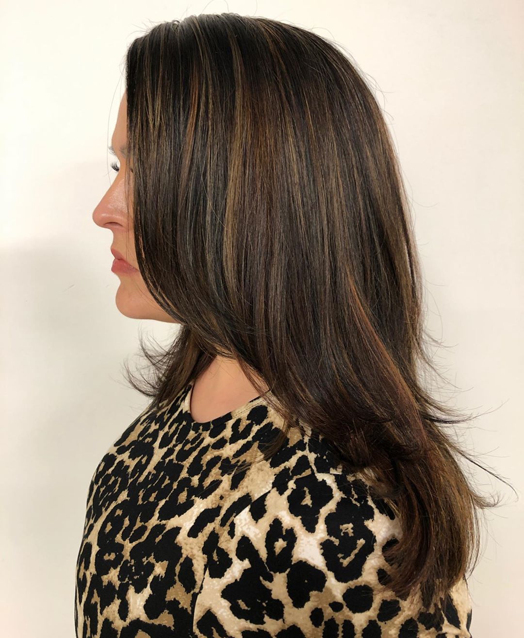 Balayage noir et brun