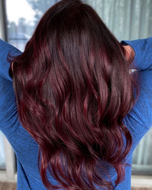 Sangria Burgundy Color Melt couleur d'automne