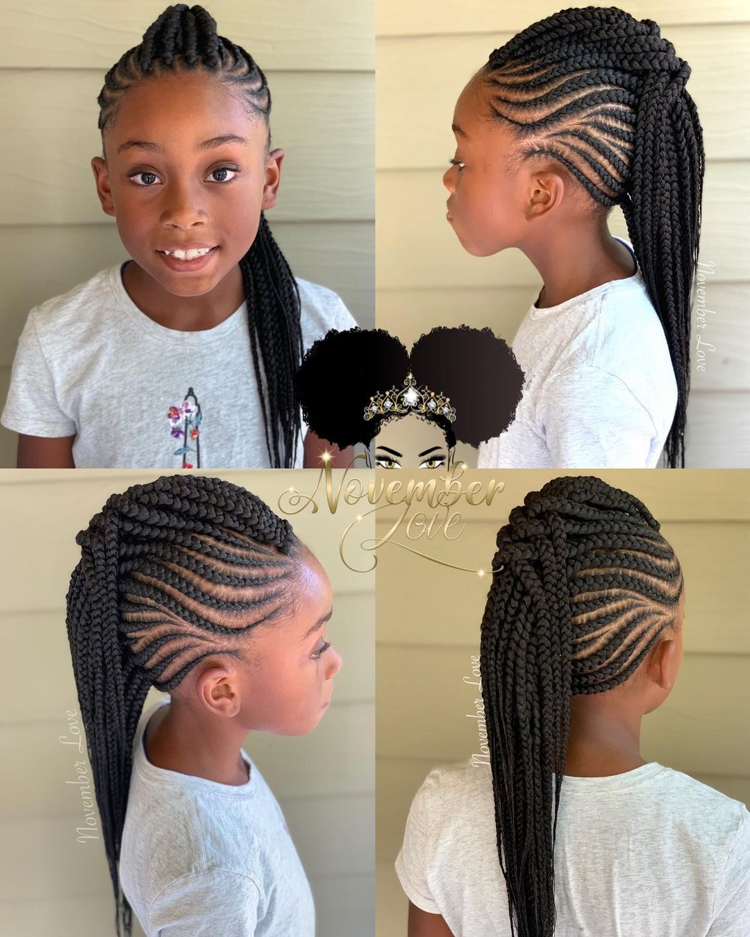 tresses mohawk pour enfants