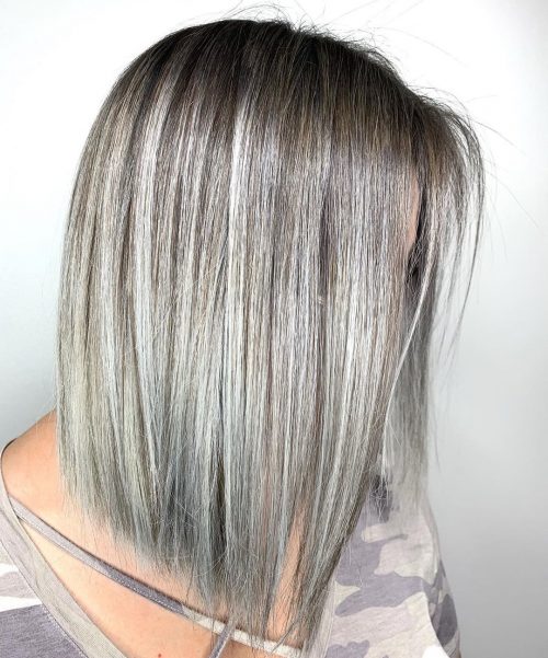 Ash Platinum Blonde Balayage