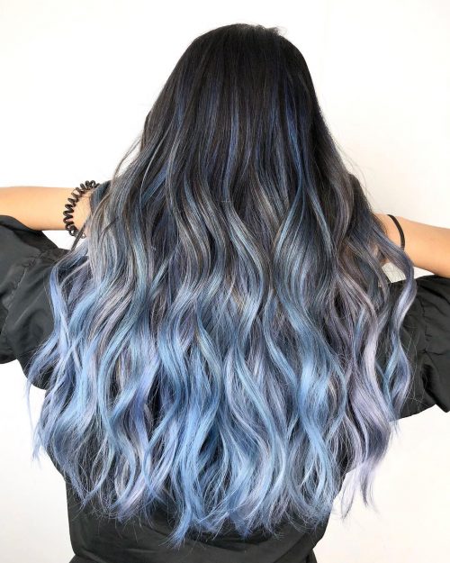 Noir à bleu
