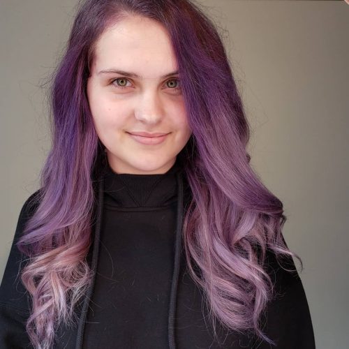 Ombre violette foncée à claire