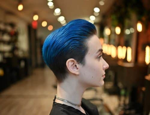Ombre bleue à brune