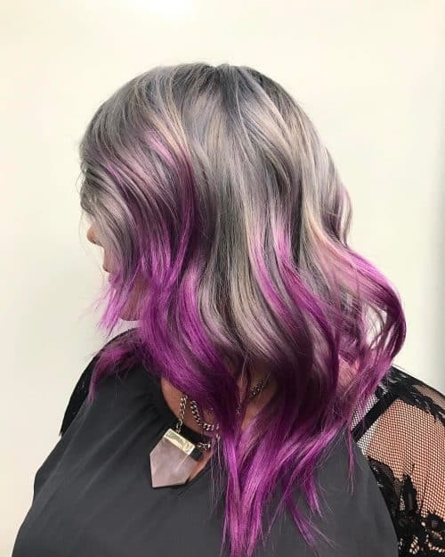 Argent et violet