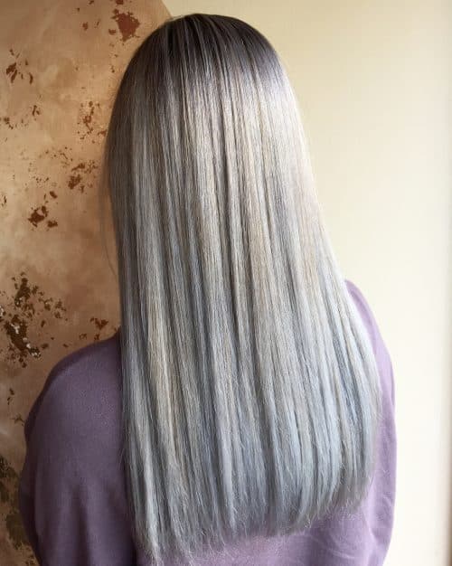 Blonde argentée et platine