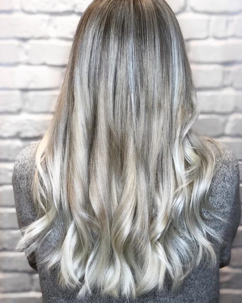 Blond cendré et argenté