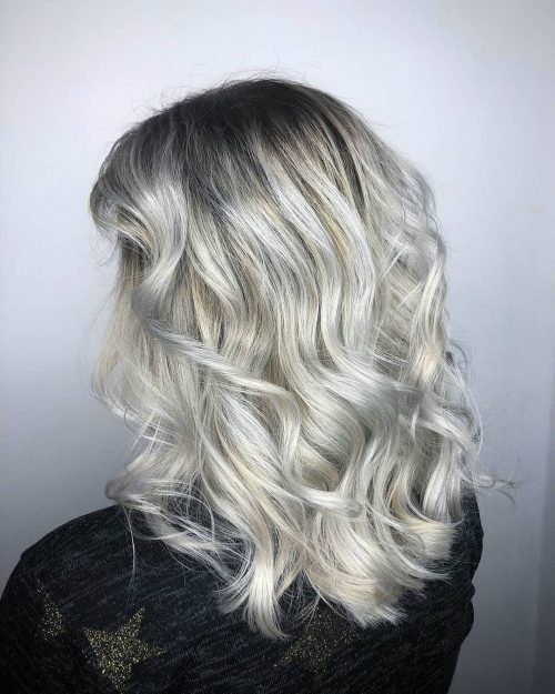 Ombre gris-blond