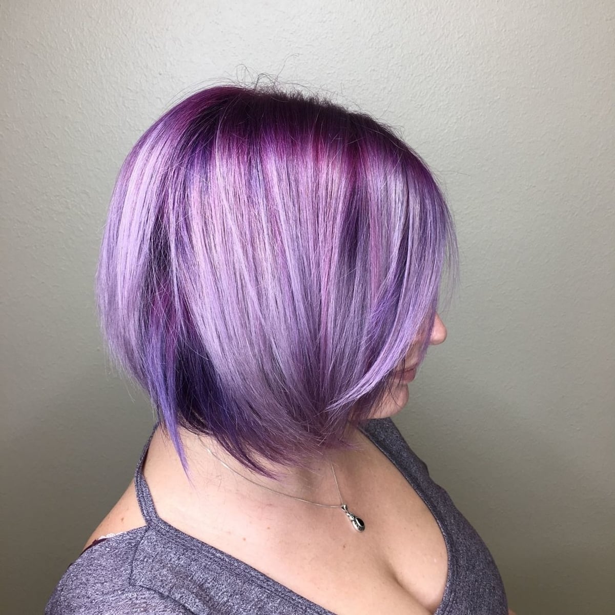 Balayage magenta lavande