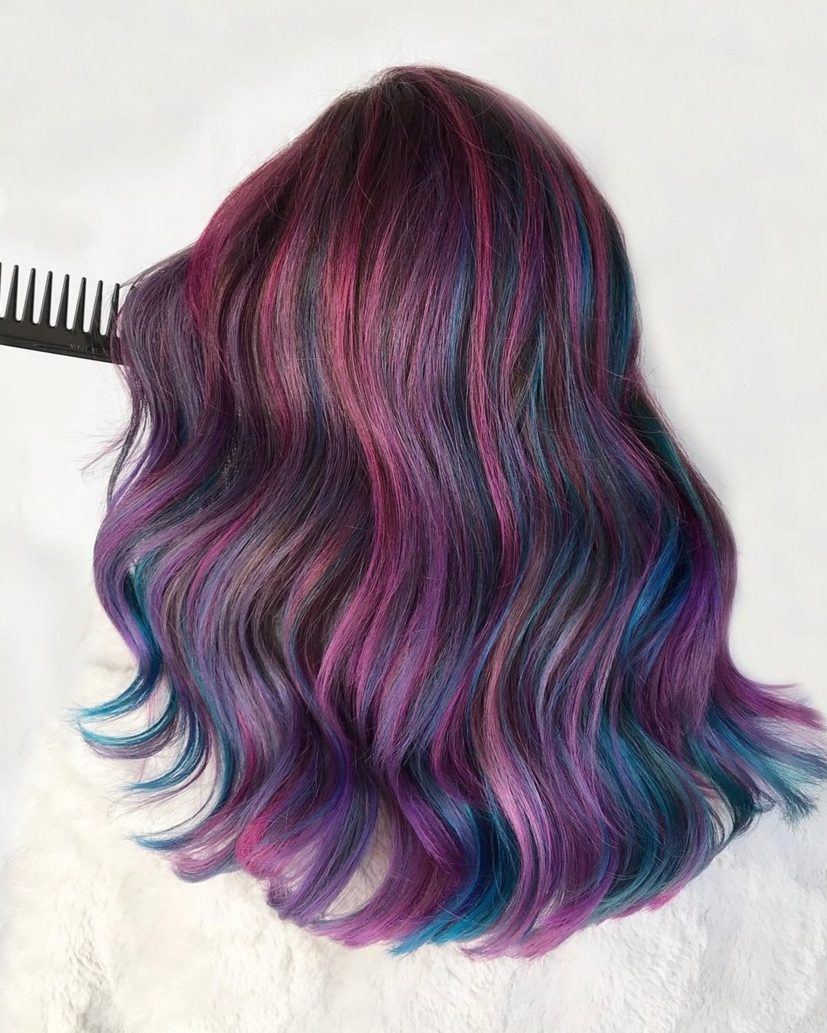 Cheveux de Galaxy plum