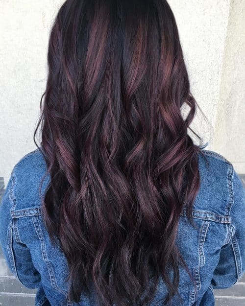 Balayage Prune Sur Brune