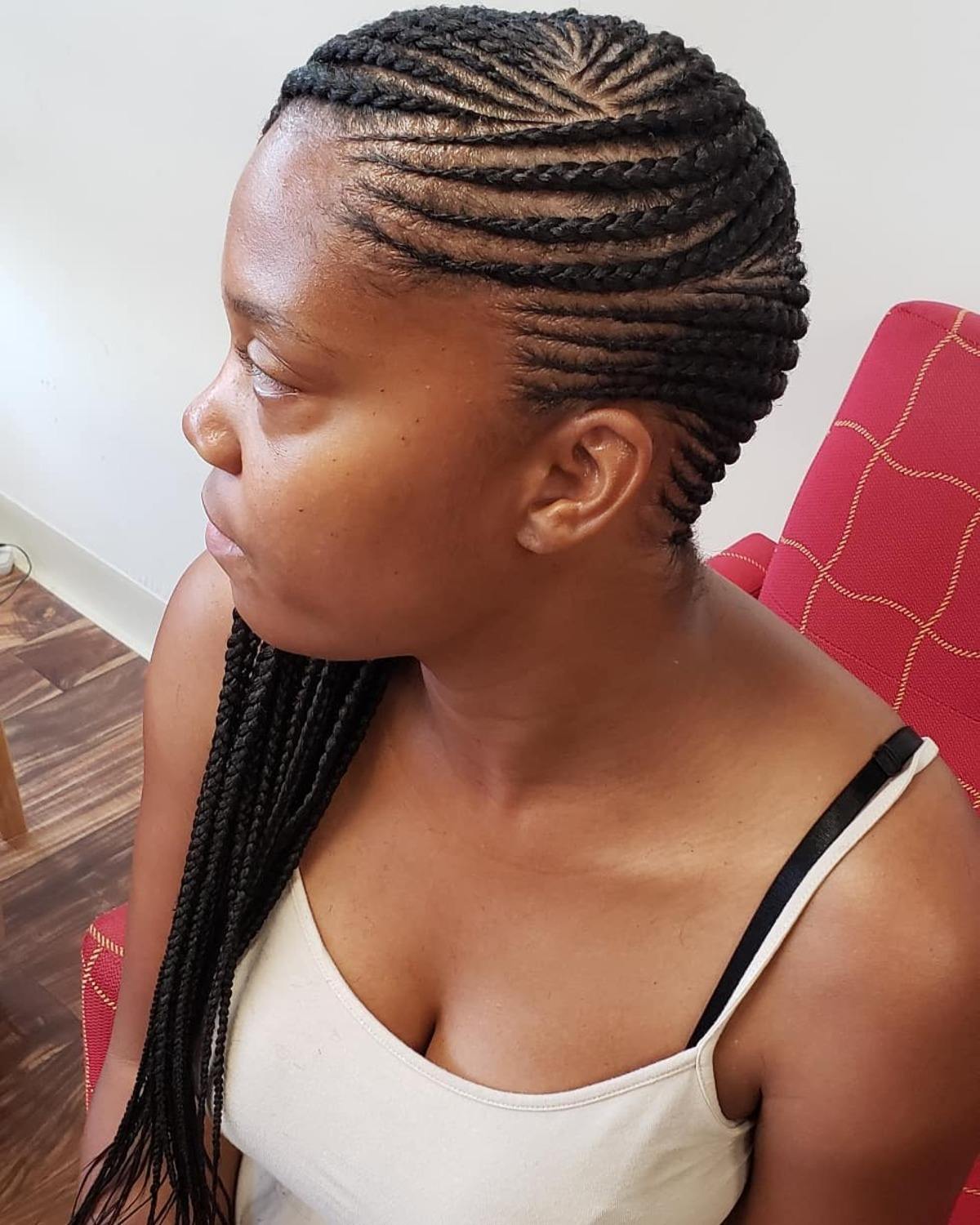 Tresse de nattes latérales