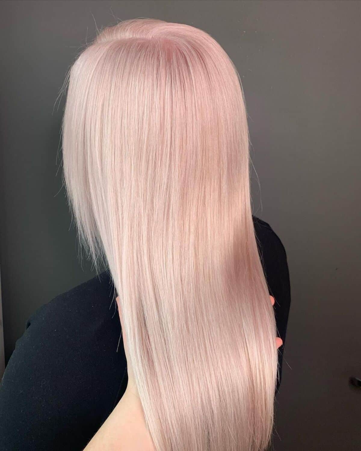 Cheveux blush champagne blond