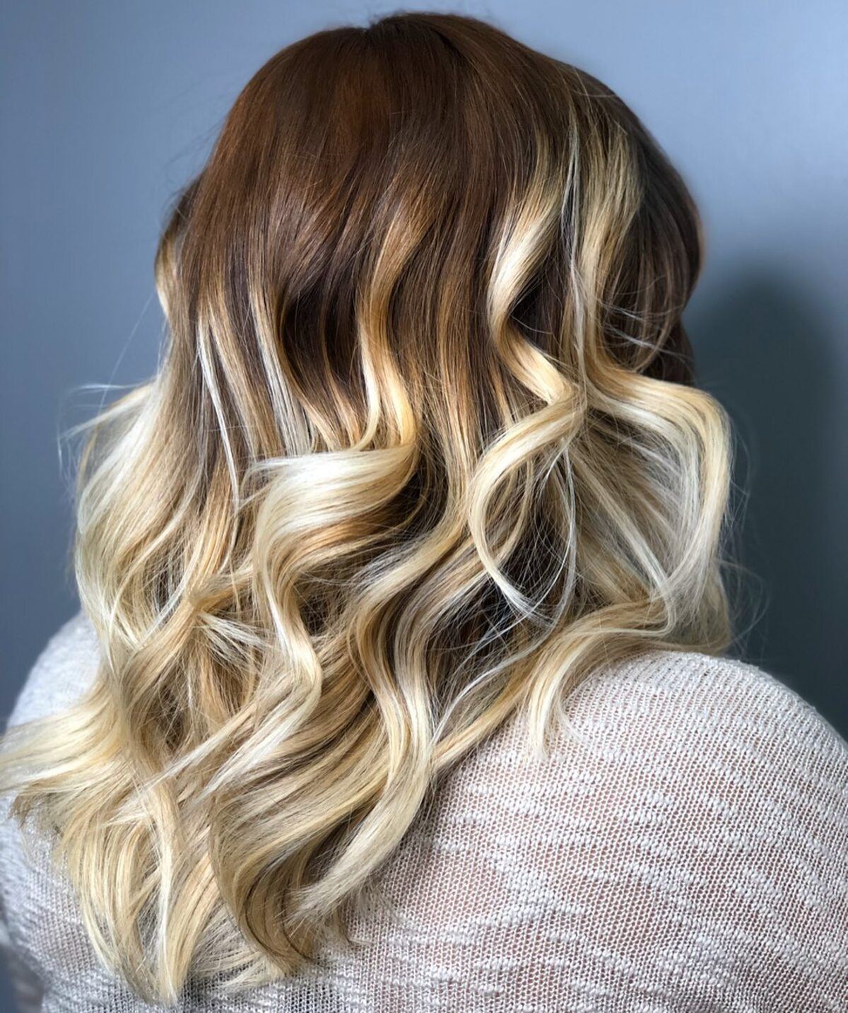 Ombre brun chocolat à blond