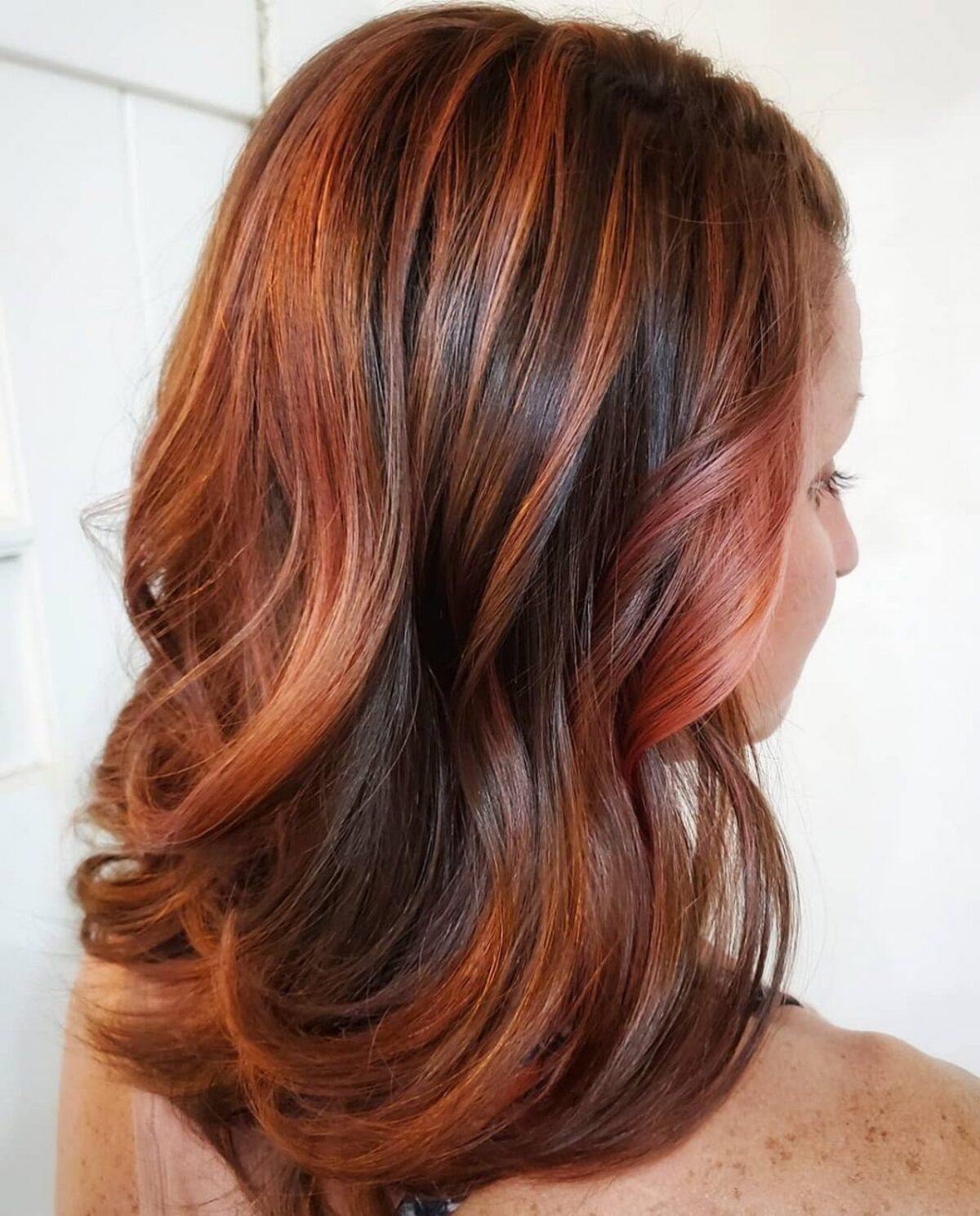 Perfect Copper Rose Gold Highlights pour les brunes