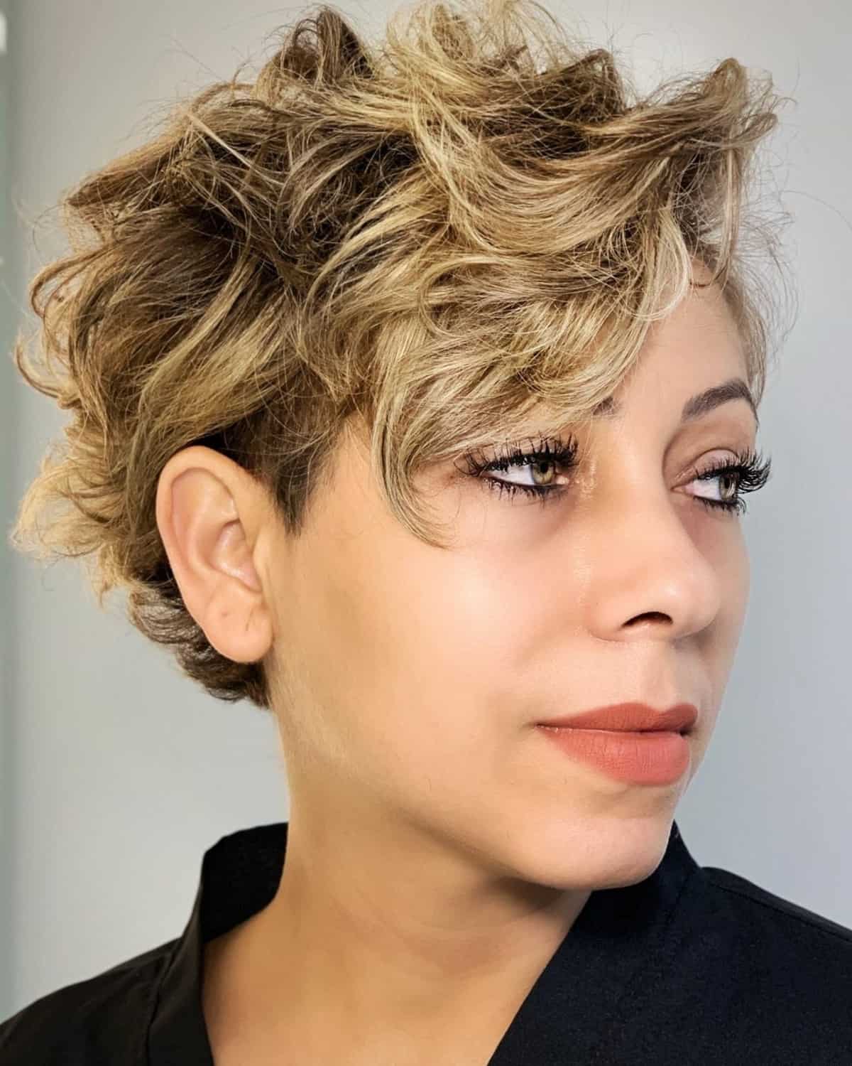 Long Wavy Pixie