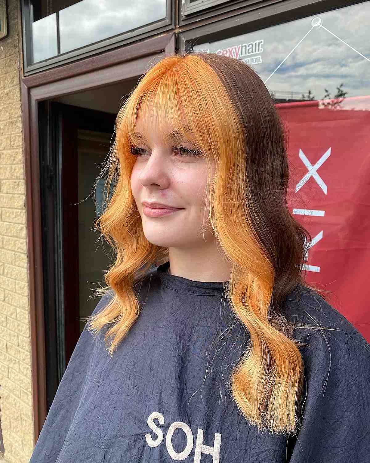 Cheveux en pièces détachées avec franges