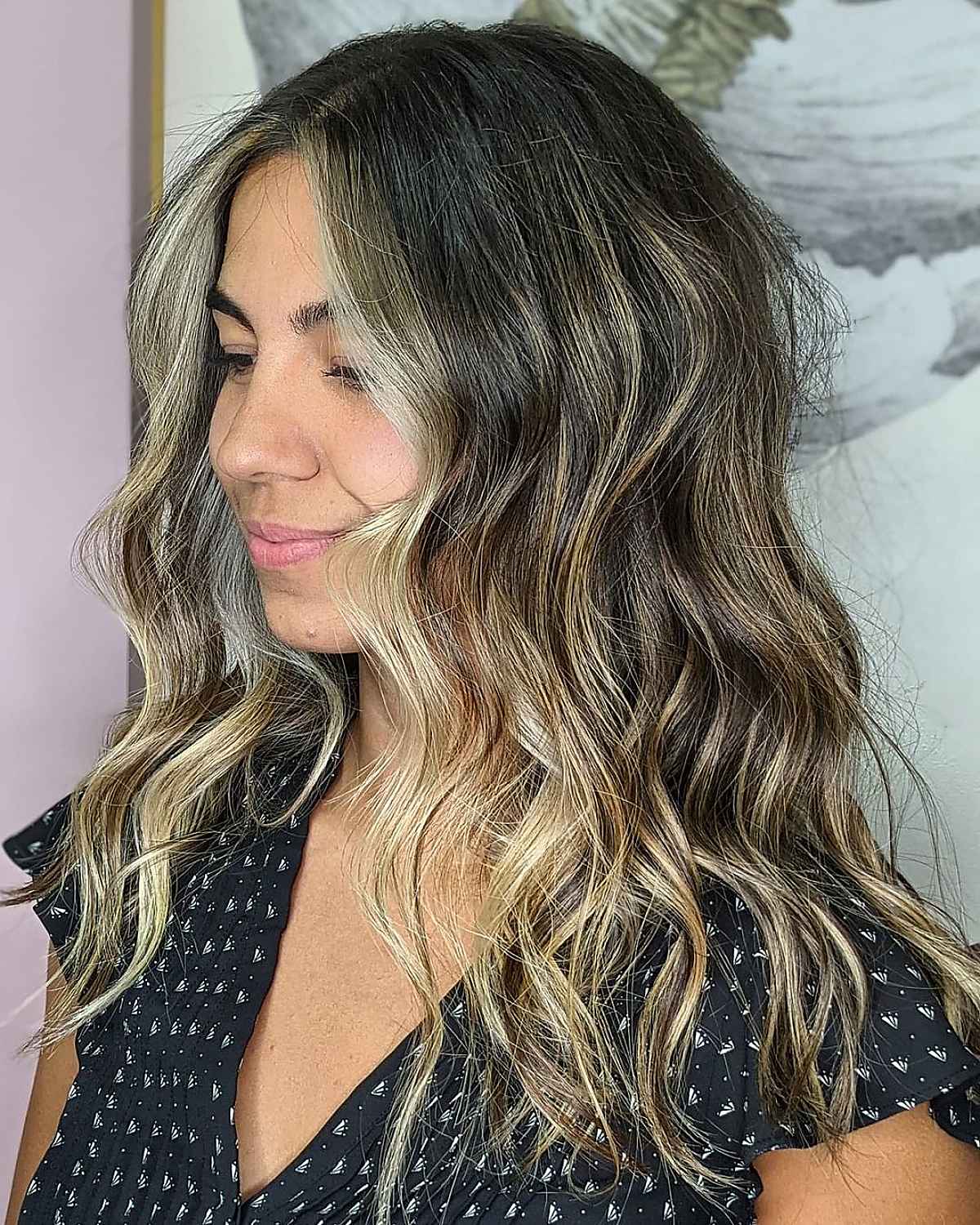 Pièce d'argent blonde pour cheveux foncés