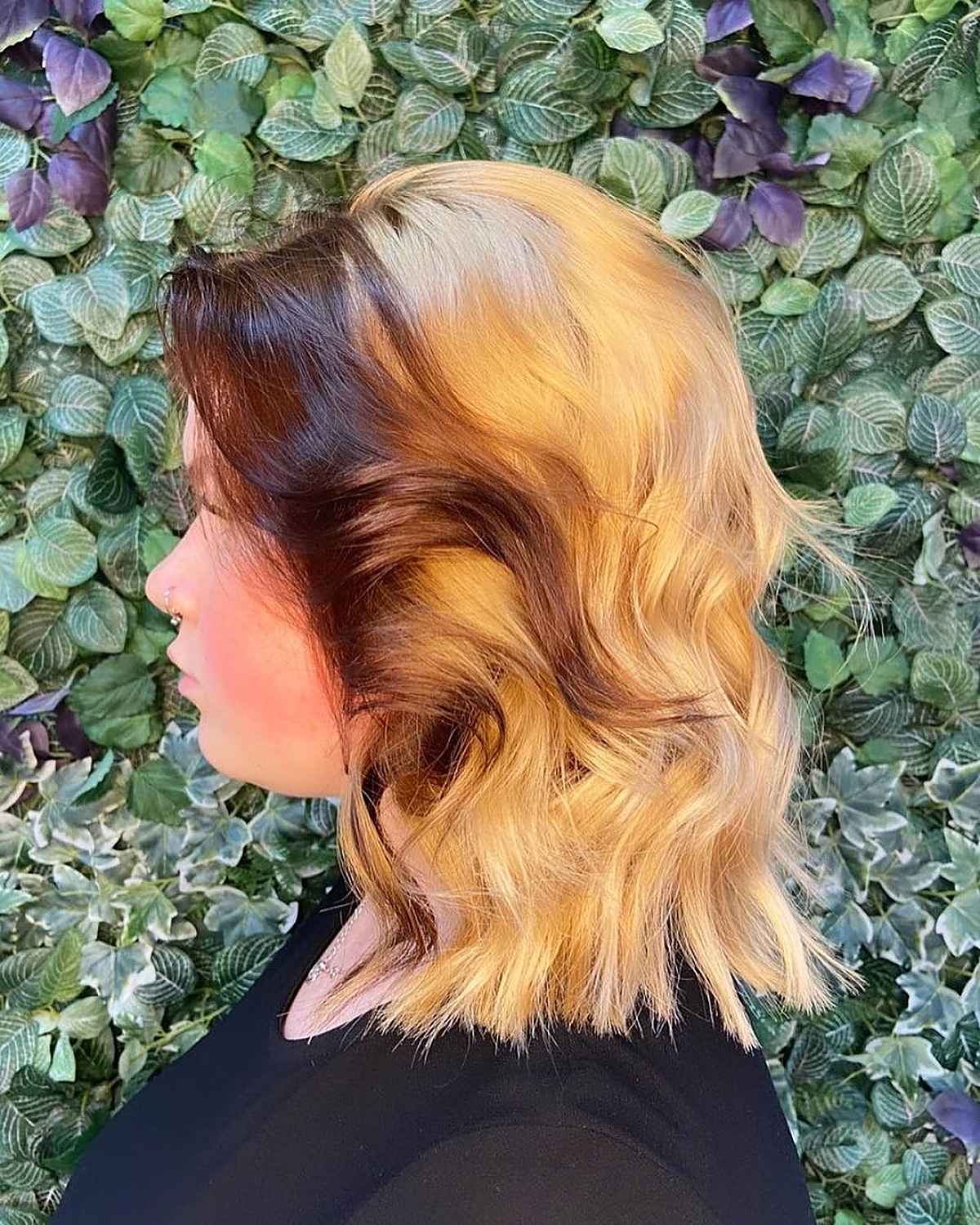 Pièce d'argent brune pour cheveux blonds