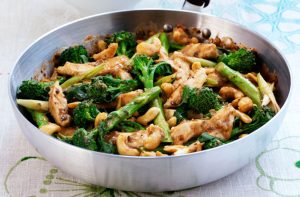 Poulet à faible teneur en glucides avec sauce aux haricots noirs