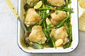 poulet de printemps en plateau