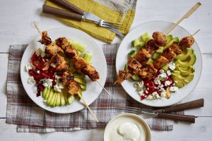 Souvlaki de poulet à faible teneur en glucides