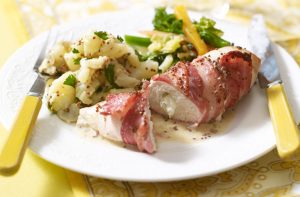 Poitrines de poulet farcies à la crème et à faible teneur en glucides