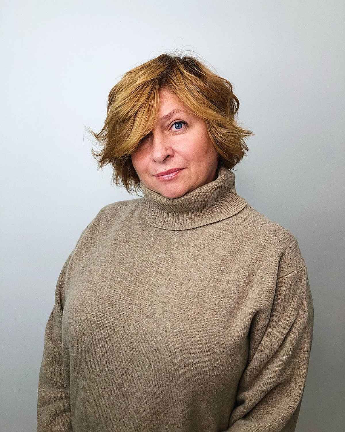 Mélange de brun sable et de blond