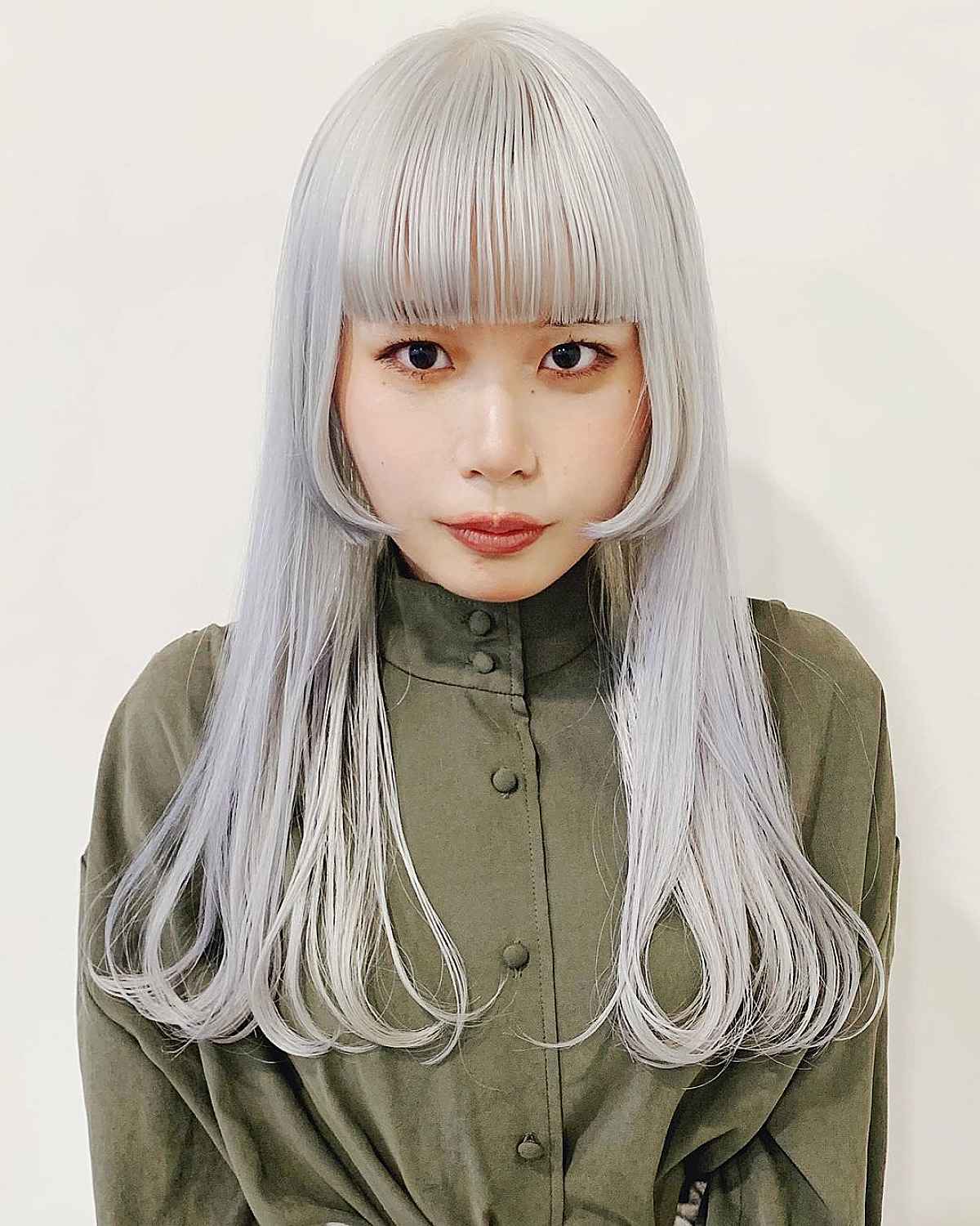 Coupe de cheveux Hime effilée
