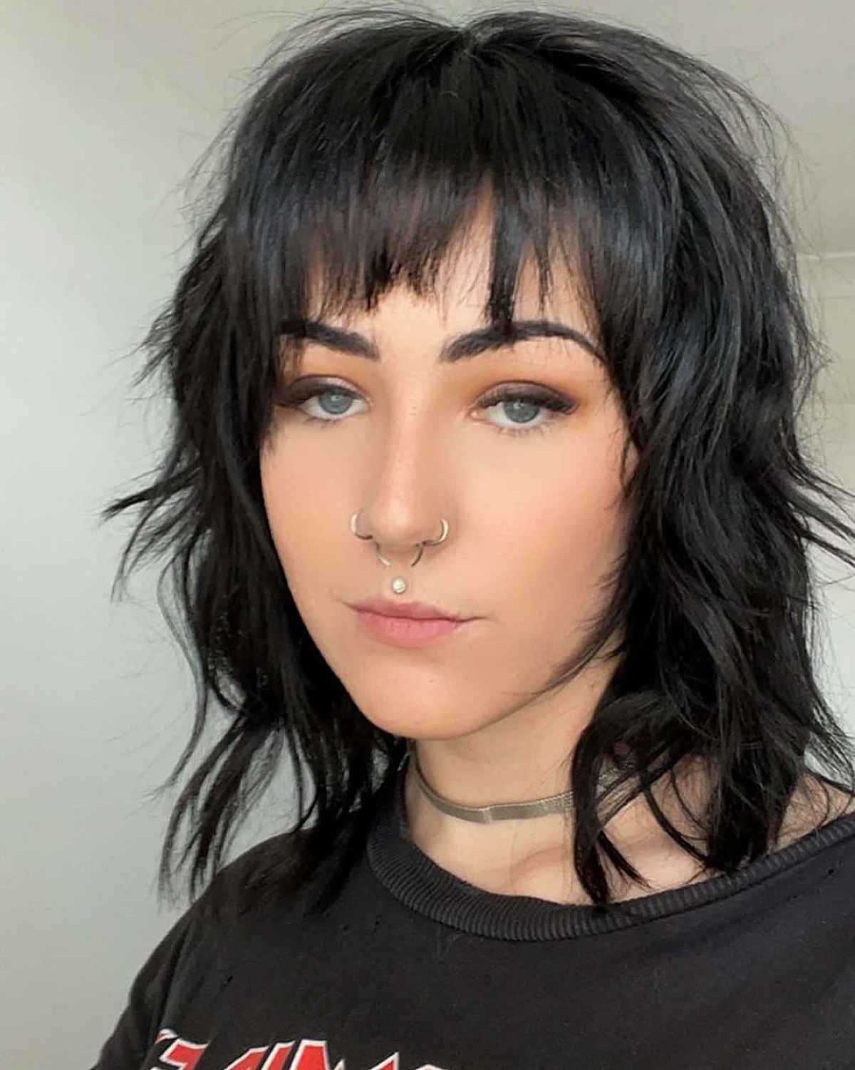 Coiffure dégradée à entretien réduit avec franges