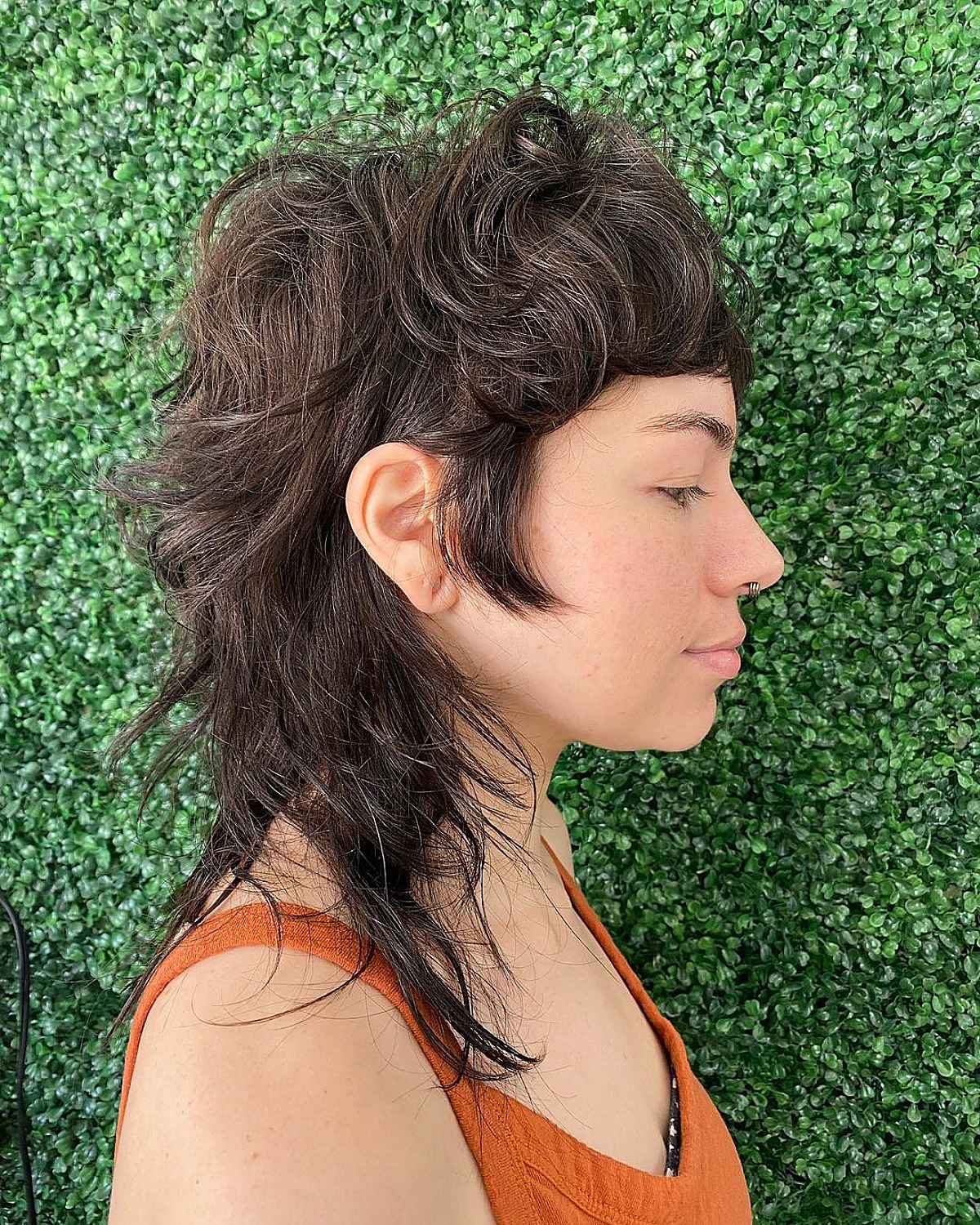 Coupe hirsute en mullet facile avec frange
