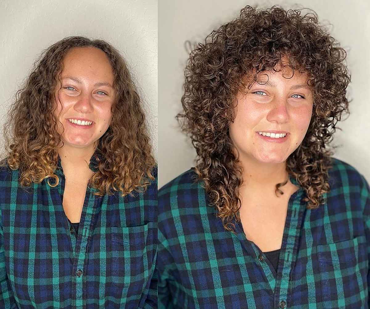Coupe Shag pour les cheveux naturellement bouclés