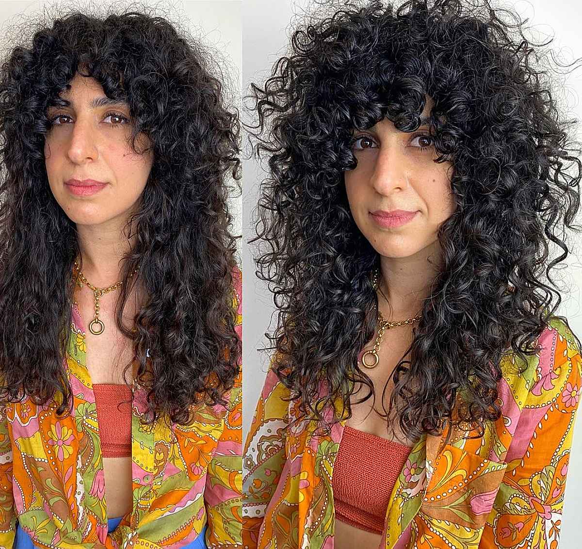 Coiffure hirsute pour cheveux bouclés