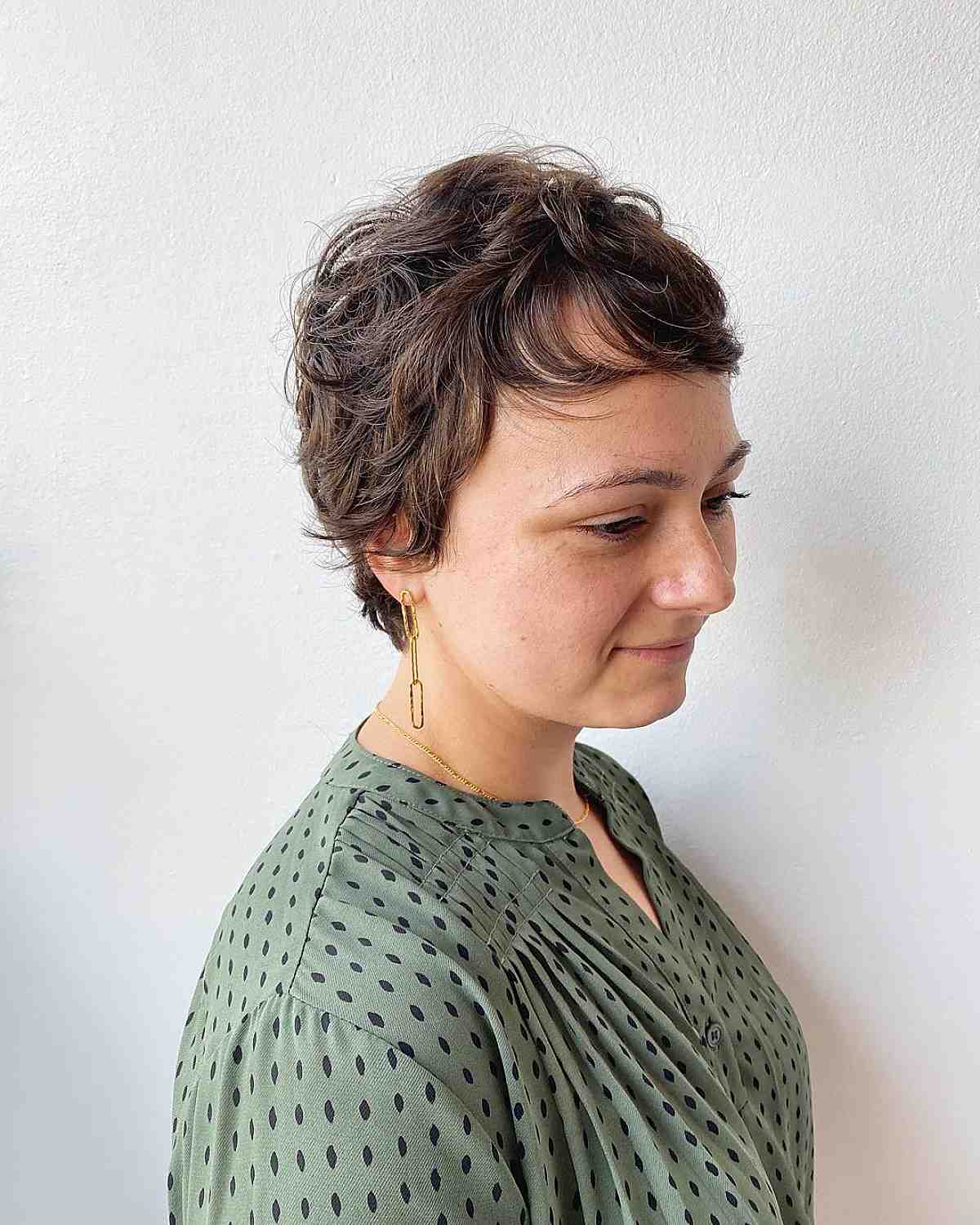 Coupe Pixie avec frange