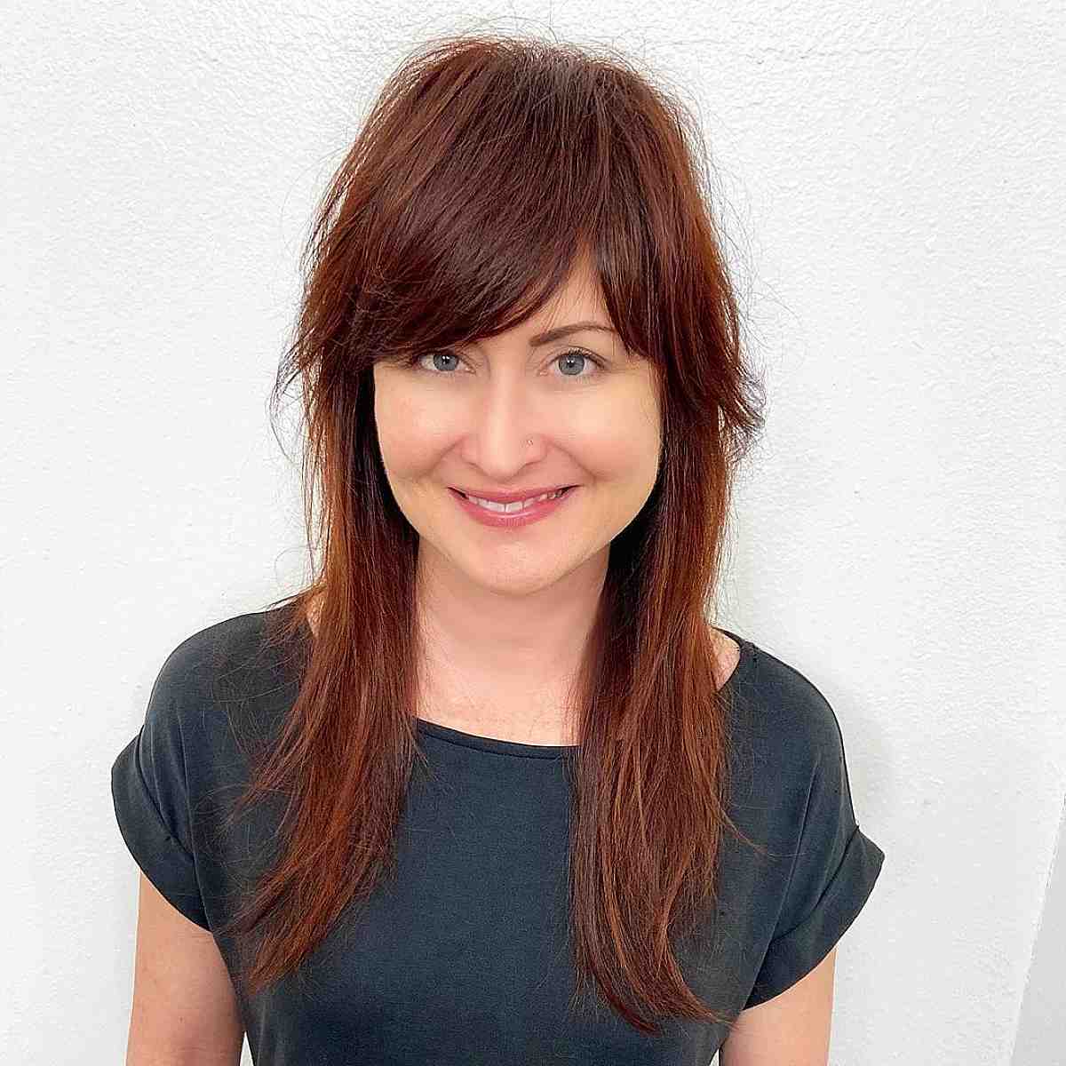 Frange pour cheveux longs