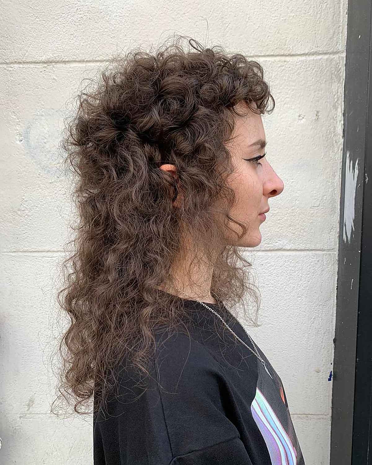Mullet à longues boucles