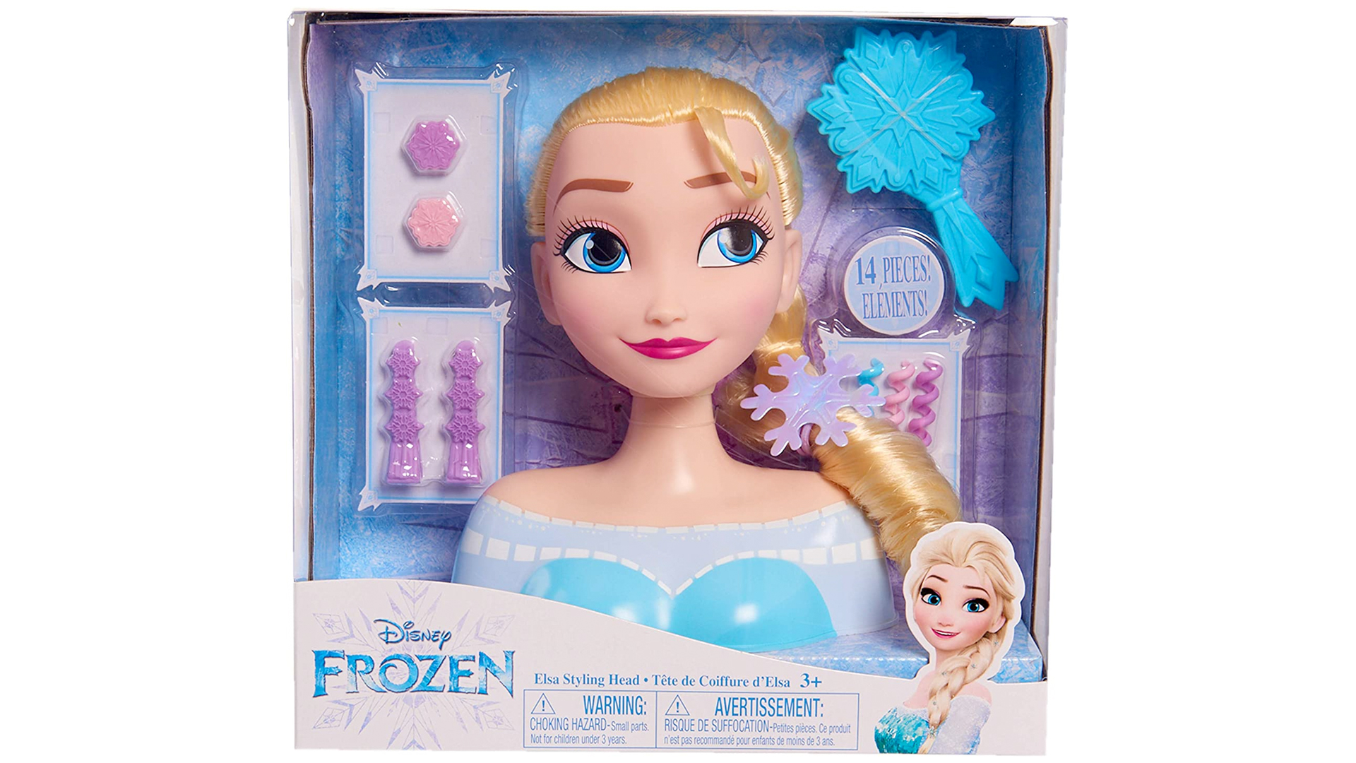 A style me Elsa Disney Frozen toy in it's packaging