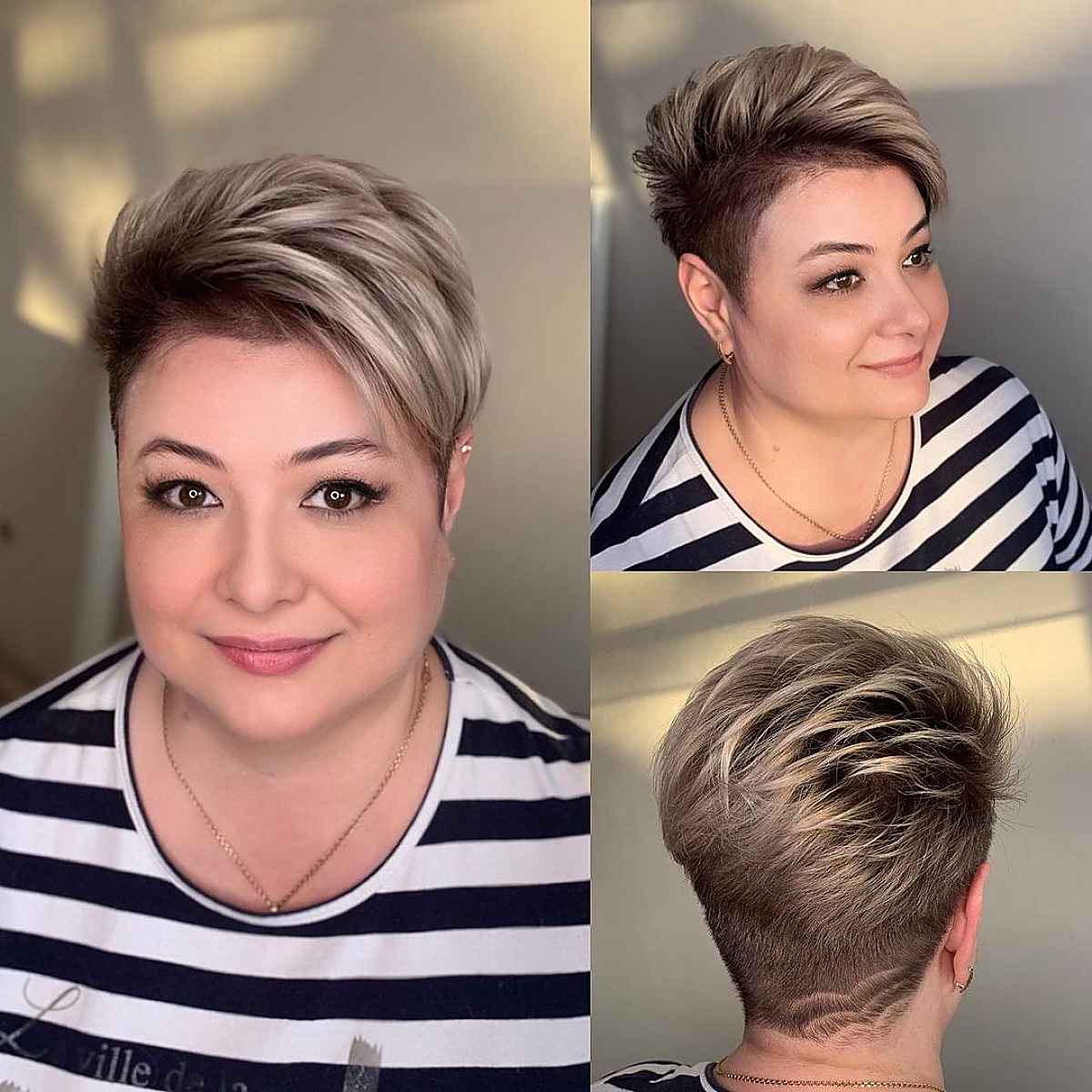 Coupe Pixie très courte pour les femmes de grande taille