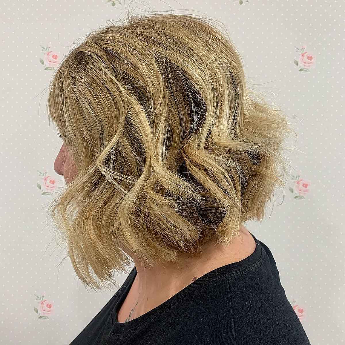 Jagged Bob à très faible maintenance
