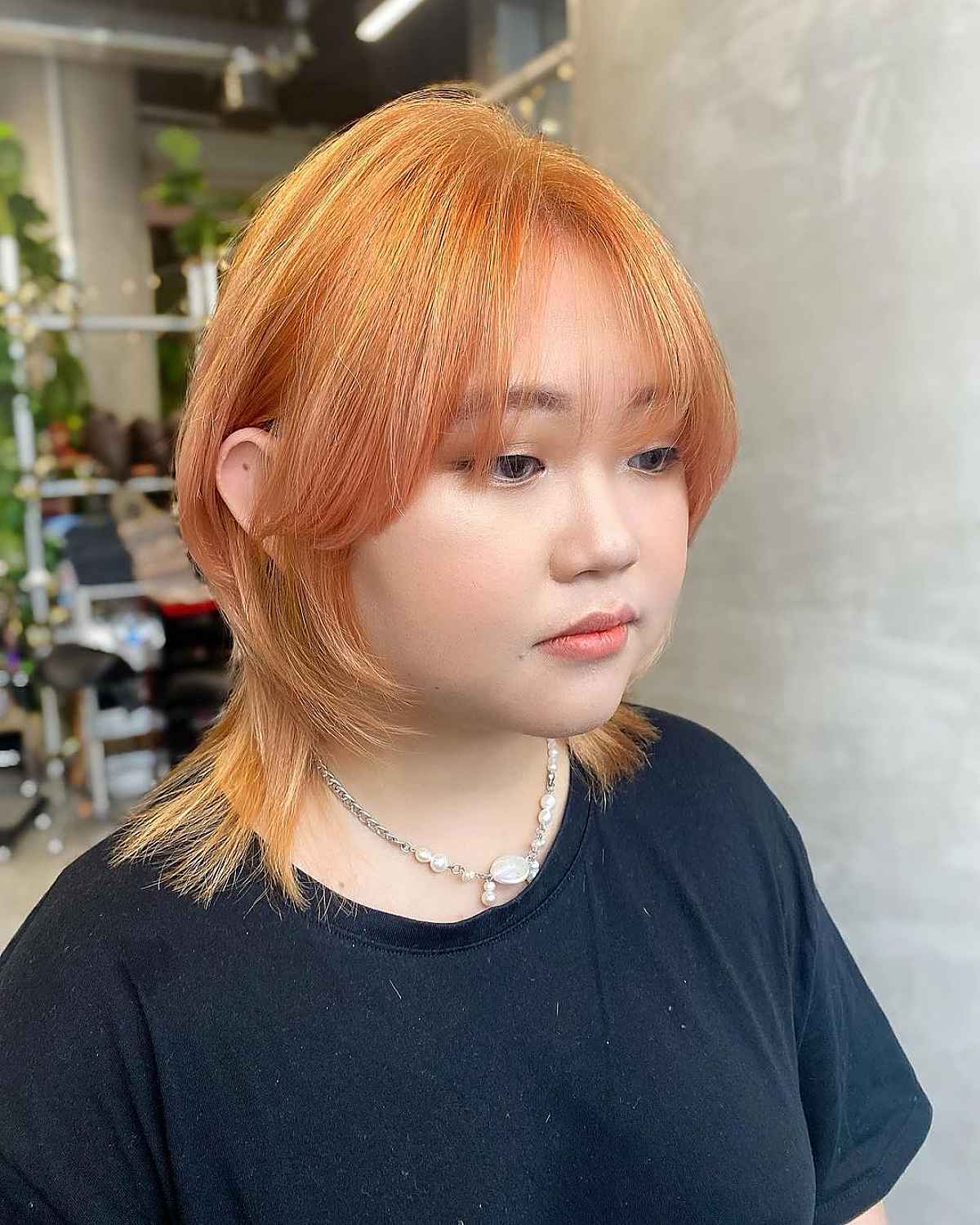 Partie médiane pour cheveux de pieuvre encadrant le visage