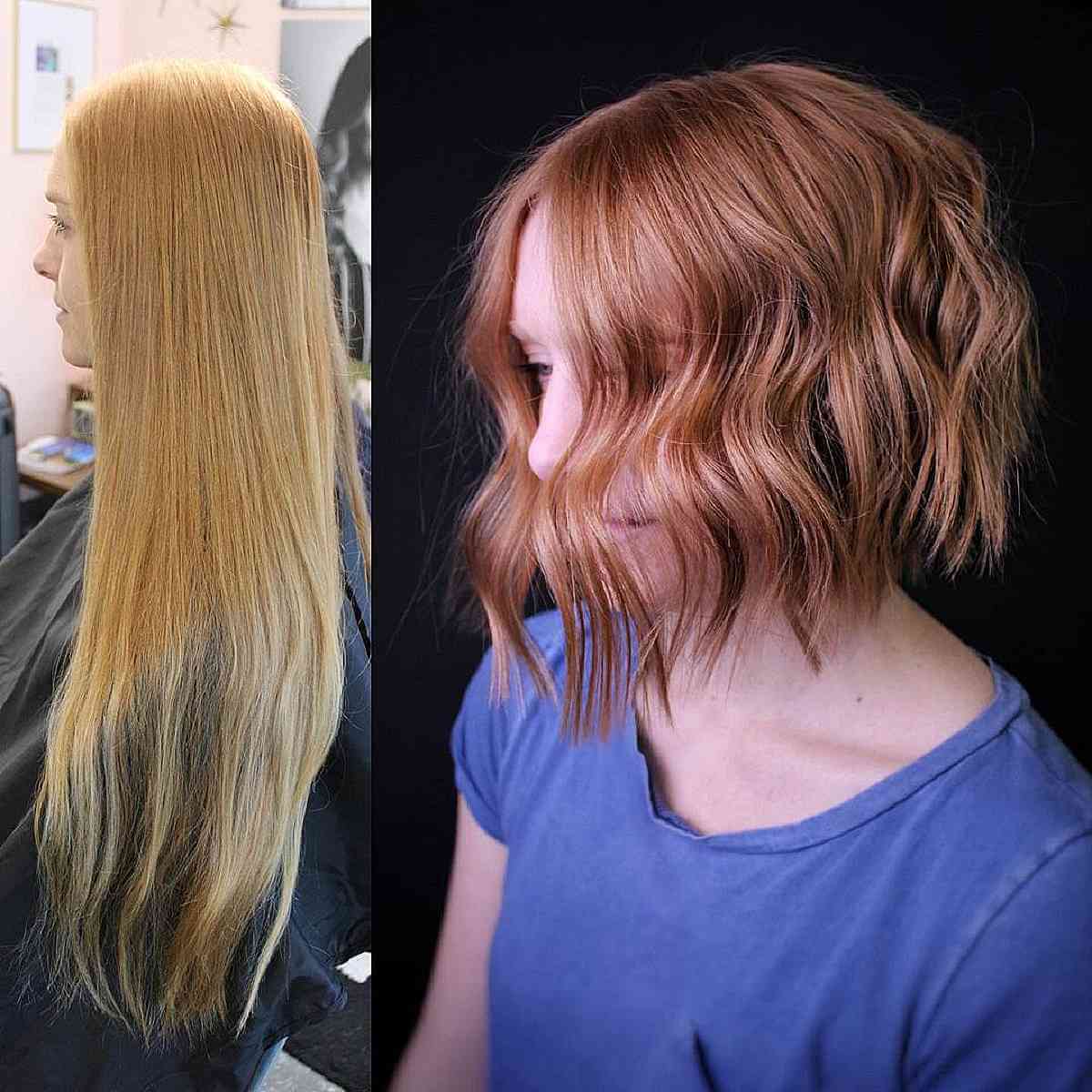 Bob texturé pour cheveux fins